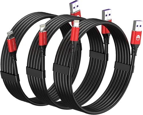 Vista 17 de SMALLElectric Paquete de 3 cargadores MFi para iPhone de 1 pie de cable Lightning corto Cable Lightning corto de 1 pie con certificación MFi