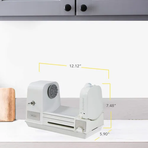 Vista 7 de BELLA Espiralizador y rebanador eléctrico automático 4 en 1, prepara rápidamente espaguetis saludables de verduras o frutas, fideos o cintas, fácil