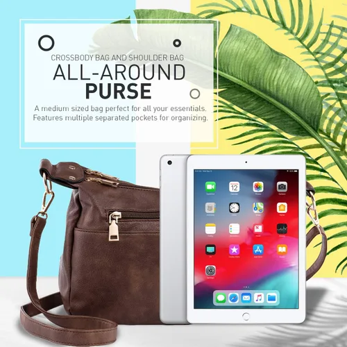 Vista 2 de Katloo Bolsa de Hobo Medio Mujeres Bolso Bolso Bolso de Cuero PU Crossbody Bolso de Hombro Bolsa de Teléfono Bolsas de Mano de las Señoras Satchel