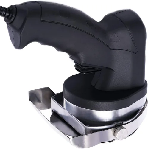Vista 5 de Cortador eléctrico de carne profesional Shawarma Doner cortador de carne 110 V 80 W Gyro Carver máquina de mano 0.039-0.315 in de grosor de corte