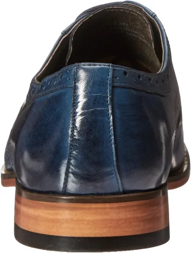 Vista 3 de Stacy Adams Tinsley Wingtip Zapatos Oxford con cordón, Azul