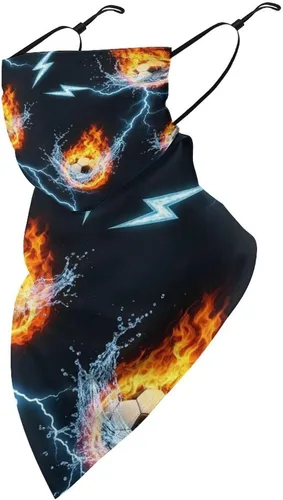Vista 27 de Bufanda triangular reutilizable con cinta elástica para las orejas, protección solar UV