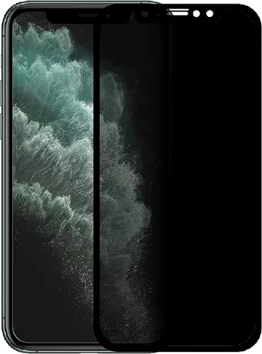 Vista 2 de ARMOR Protector de pantalla de vidrio flexible 2.5D de cobertura completa para iPhone 11Pro / XS/X, protector de privacidad con 9H