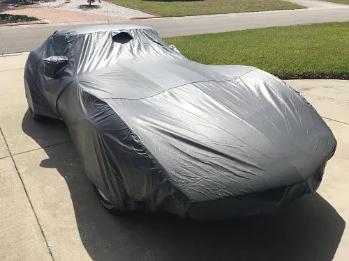 Vista 5 de CarsCover cubierta para auto de piel sintética resistente a la intemperie hecha a medida para C3 Corvette