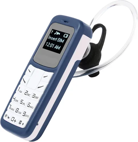 Vista 12 de Mini teléfono móvil, teléfono móvil pequeño desbloqueado Bluetooth auricular 0.66 pulgadas Bluetooth Dialer con gancho para la oreja Soporte SIM MP3