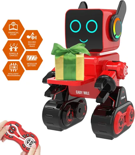 Vista 8 de okk Robot de juguete para niños, robots RC inteligentes para niños con control táctil y de sonido, robótica inteligente programable, juguete robot