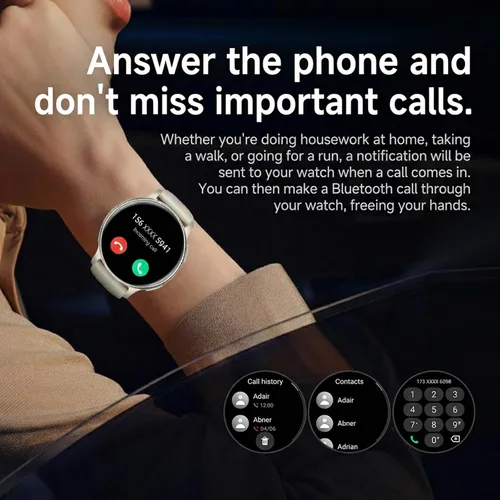 Vista 7 de Yihou Reloj inteligente militar con GPS/brújula/altímetro con linterna 100+ modos deportivos Bluetooth llamada para hombres 1.32 '' Amoled para Negro