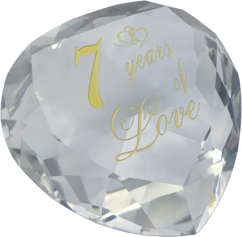Vista 18 de Regalos de cristal de aniversario de 1 año para ella y él, primera boda para marido, esposa, novio o novia, regalo de aniversario de un año