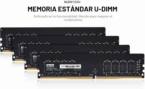 Vista 2 de KLEVV DDR4 8GB (1x8GB) 3200MHz CL22 1.2V UDIMM Desktop Ram Memory SK Hynix Chip (KD48GU880-32N220A)