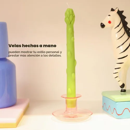 Vista 6 de BOOWAN NICOLE Molde de vela de espárragos, molde de silicona para hacer velas decoración del hogar LZ0578