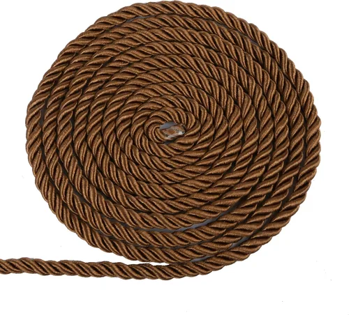 Vista 22 de BEL AVENIR Cuerda trenzada de 0.236 in y 16 yardas, cuerda decorativa de nailon hecha a mano para costura, manualidades, tapicería, decoración