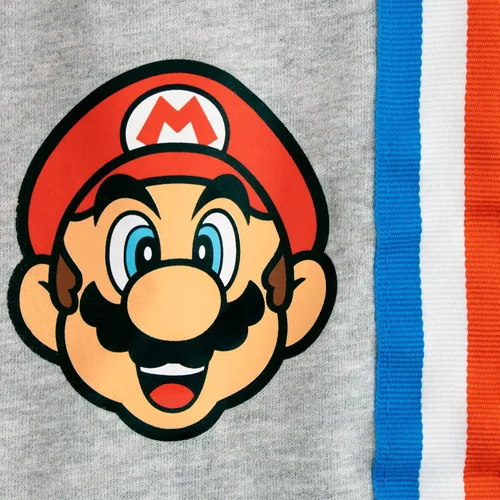 Vista 8 de SUPER MARIO Conjunto de sudadera y pantalones deportivos para niños de 2 piezas