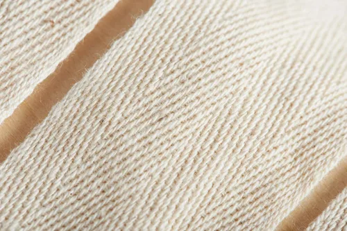Vista 3 de Abbaoww Cinta de sarga de algodón de 50 yardas, 1 pulgada, cinta de cinta natural suave en espiga para coser manualidades, color beige
