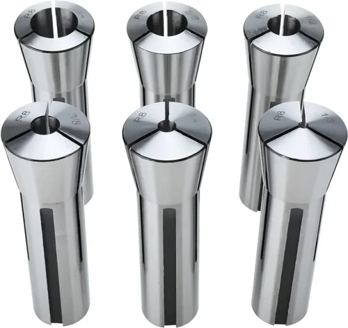 Vista 5 de Juego de 6 pinzas Precsion R8 de 1/8" - 3/4" Kit de soporte para portabrocas Precision ground to close tolerance,Made of highest grade