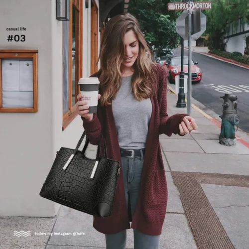Vista 4 de TcIFE - Bolsos de mano y bolsas para mujer al hombro, carteras