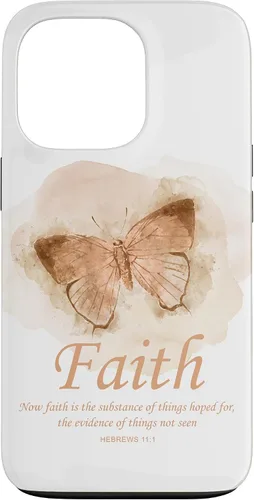 Vista 10 de Faith Bible Verse: Women’s Christian Hebrews 11:1 Quote Case for iPhone 17