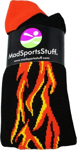 Vista 2 de MadSportsStuff Flame Soccer Style Over the Calf Athletic Socks (multiple colors)