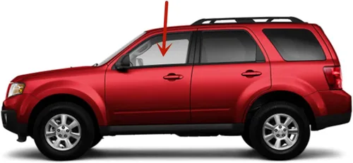 Vista 2 de Vidrio de puerta delantera para puerta delantera del lado izquierdo del conductor compatible con modelos Ford Escape 2008-2012/Mazda Tribute