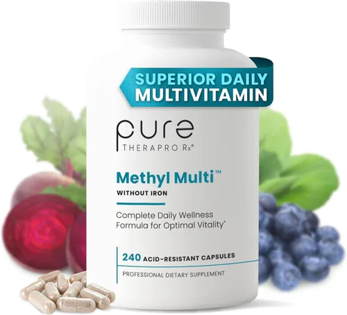 Vista 11 de Pure Therapro Rx Metil Multi Sin Hierro, Multivitamínico, 120 Cápsulas