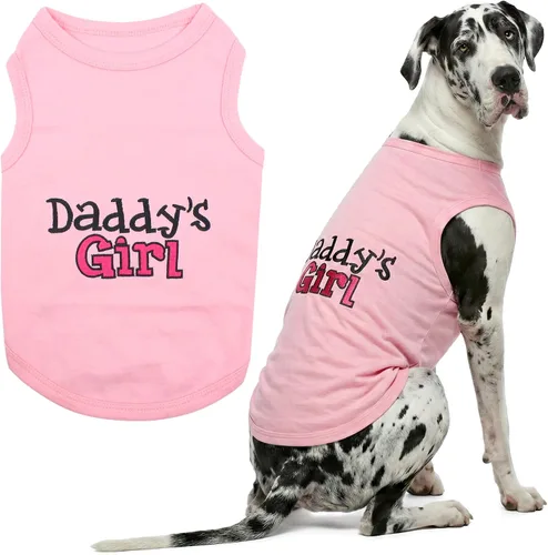Vista 61 de Parisian Pet - Camiseta para perros y gatos, con texto en inglés Daddy's Girl, 2XS