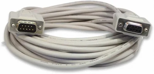 Vista 5 de YCS basics Cable de extensión DB9 de 9 pines serial/RS232 macho/hembra de 100 pies