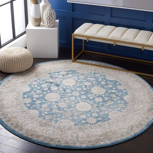 Vista 54 de Safavieh Sofia Collection SOF330B, tapete clásico color gris claro y beige, Polipropileno