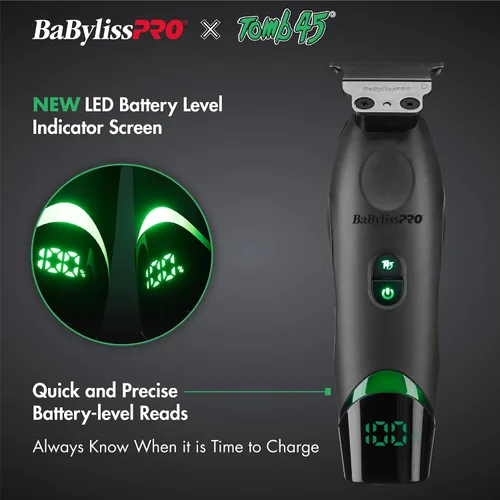 Vista 4 de BaBylissPRO x Tomb45 Recortadora de Pelo con Carga Inalámbrica para Hombres