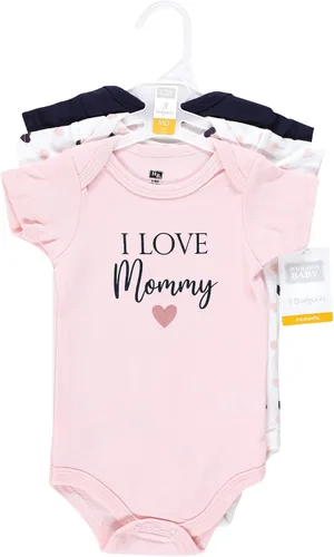 Vista 2 de Hudson Baby baby-girls Cotton Bodysuits 3-pack