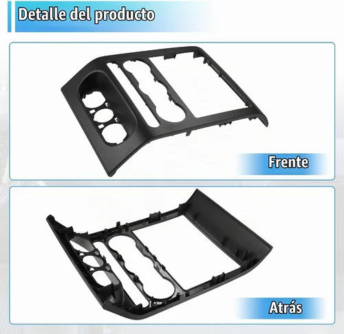Vista 6 de X AUTOHAUX Salpicadero Radio Bisel Centro Panel de Cubierta de Recorte para Ford F150 2004 2005 2006 2007 2008 4L3Z-1504302-AAA Salpicadero Radio