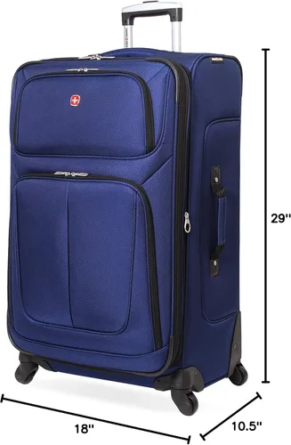 Vista 89 de SwissGear - Equipaje suave expandible Sion con ruedas, Negro