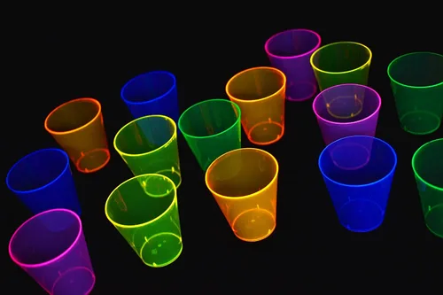 Vista 3 de DirectGlow - Vasos de chupito para fiestas (50 unidades, surtido)