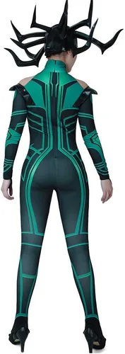 Vista 4 de miccostumes Disfraz de diosa para mujer, disfraz de Halloween con capa
