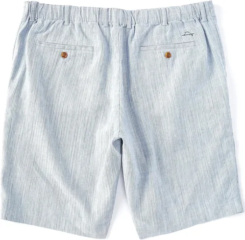 Vista 2 de Tommy Bahama Harbor Herringbone Pantalones cortos de golf con cintura elástica parcial