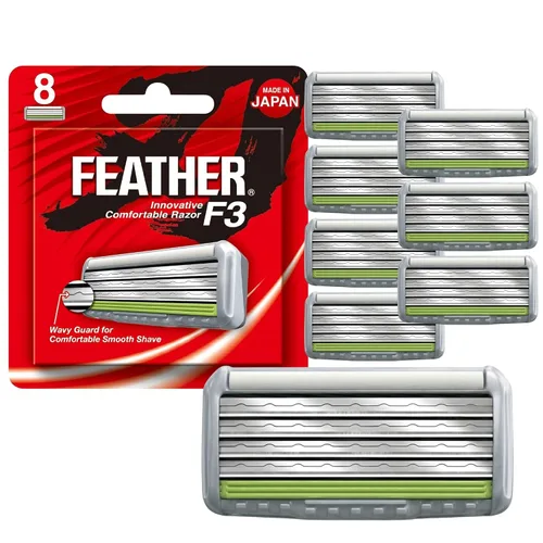Vista 8 de Feather Recambios de cuchillas de afeitar F3 - Cartuchos de cerámica Wave