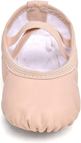 Vista 7 de Stelle Zapatos de ballet para niñas Zapatillas de ballet para niños pequeños Zapatillas de cuero suave para niños Zapatos de baile para niños