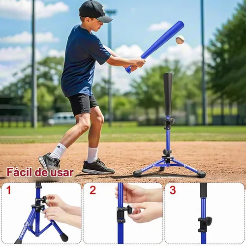 Vista 5 de BaseGoal Baseball Batting Tee Ball Set for Kids and Youth,with Bat & Ball