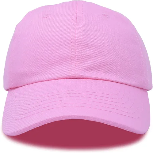 Vista 4 de DALIX Gorra plana de algodón, color marrón, náutico, rosa, rojo o blanco, para niños o jóvenes