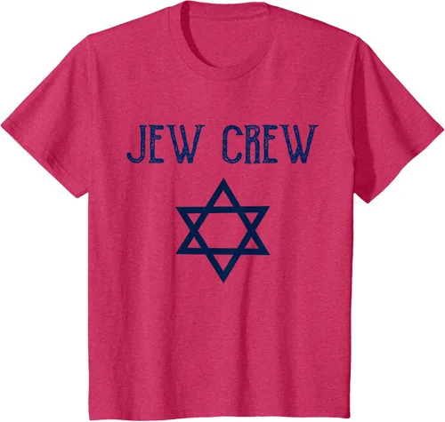 Vista 82 de Camiseta Jew Crew Jewish Star, gris, S