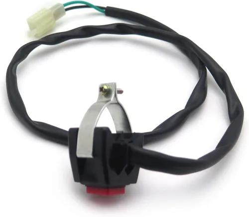 Vista 7 de SMT moto- universal Rojo 7/8" manubrio Engine Stop Buttom Kill Cortar Stop Switch botón utilizar en motocicletas ATVs Scooters Motos de nieve