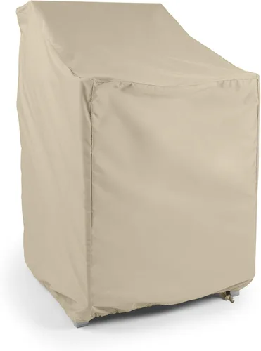 Vista 13 de Covermates Elite - Funda para silla de exterior, protector de silla de patio de poliéster resistente al agua con dobladillo con cordón, correas