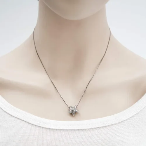 Vista 3 de Adabele 1 pieza auténtica de plata de ley 925 con dije de estrella de mar compatible concompatible con Pandora todos los demás europeos Charm