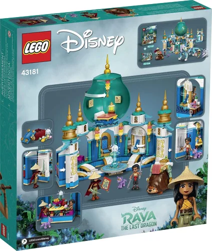 Vista 5 de LEGO Disney Raya and The Heart Palace 43181 Kit de construcción de juguetes imaginativos; es un regalo único de Disney para niños que aman