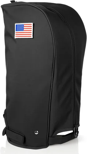 Vista 8 de Cubierta de lluvia para bolsa de golf con capucha impermeable 1680D de nylon a prueba de polvo, ajuste universal con capa de lluvia ajustable
