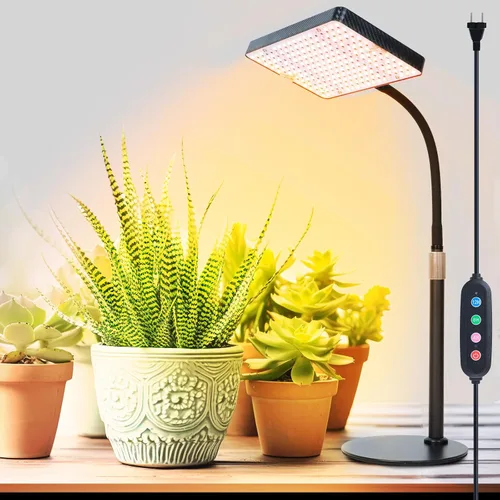 Vista 9 de Luces de cultivo de mesa de 25 vatios para plantas de interior, inicio de semillas, bonsái, 2500 lúmenes lo suficientemente brillantes como un