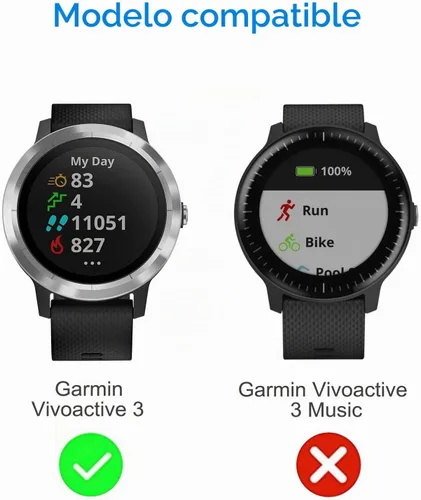 Vista 3 de Fintie Paquete de 3 fundas compatibles con el reloj inteligente Garmin Negro/transparente/oro rosa