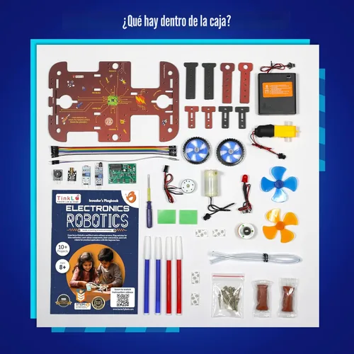 Vista 5 de Butterfly EduFields - Kit de robótica STEM 10 en 1 para niños de 8 a 14 años Kit de ciencia de electrónica e ingeniería con proyectos de placa