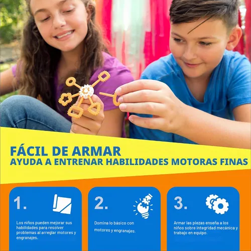 Vista 7 de 4M KidzRobotix - Robot de Burbujas - Construye un Robot de Máquina Automática de Burbujas, Inspira el Aprendizaje STEM, Aumenta la Creatividad