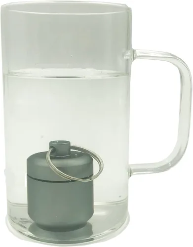 Vista 4 de Pastillero de llavero de 4 piezas, sello impermeable, pequeño pastillero de montañismo, contenedor de píldoras portátil de aleación de aluminio