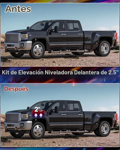 Vista 7 de FLYCLE Kit de elevación de nivelación de 2 pulgadas para Silverado 1500 Sierra 1500 2007-2026, Kit de espaciadores de puntal delantero de 2 pulgadas