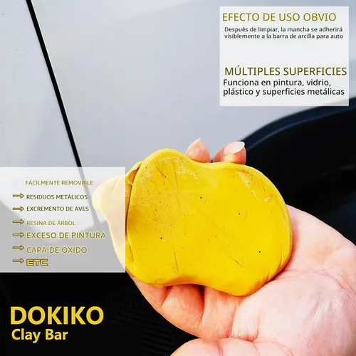 Vista 4 de DOKIKO Paquete de 8 Barras de Arcilla para Auto Detallado Premium Kit de Barras de Arcilla Mágicas para Auto Capacidad de Adsorción para Detallado